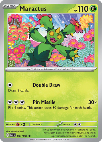 Maractus Pokémon TCG card art