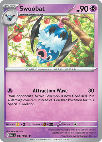 Swoobat 33, Paldean Fates