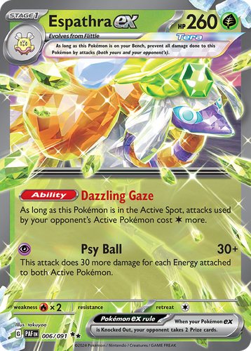 Espathra ex Pokémon TCG card art