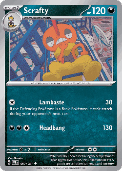 Scrafty 61, Paldean Fates