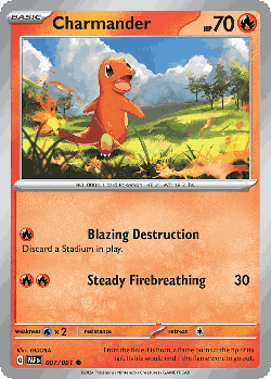 Charmander Pokémon TCG card art