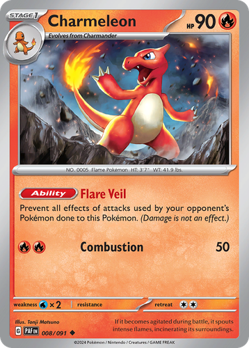 Charmeleon Pokémon TCG card art