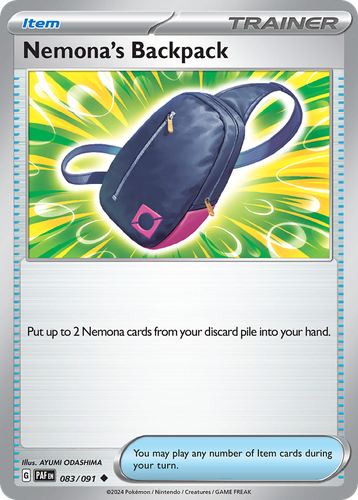 Nemona's Backpack 83, Paldean Fates