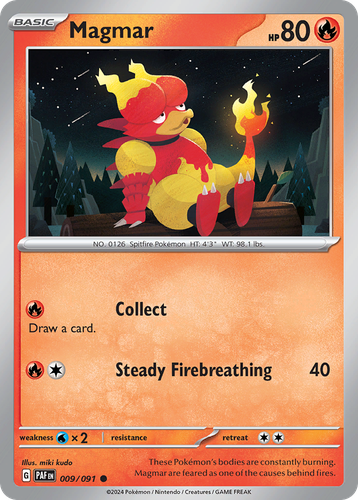 Magmar Pokémon TCG card art