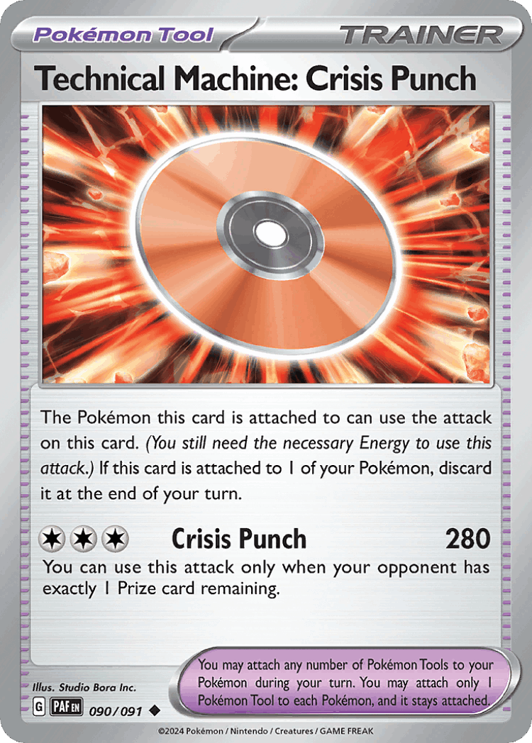 Technical Machine: Crisis Punch #90 from Paldean Fates - Uncommon - Illustrated by Studio Bora Inc.