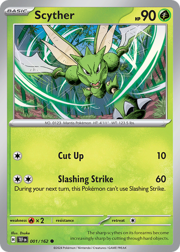 Scyther Pokémon TCG card art