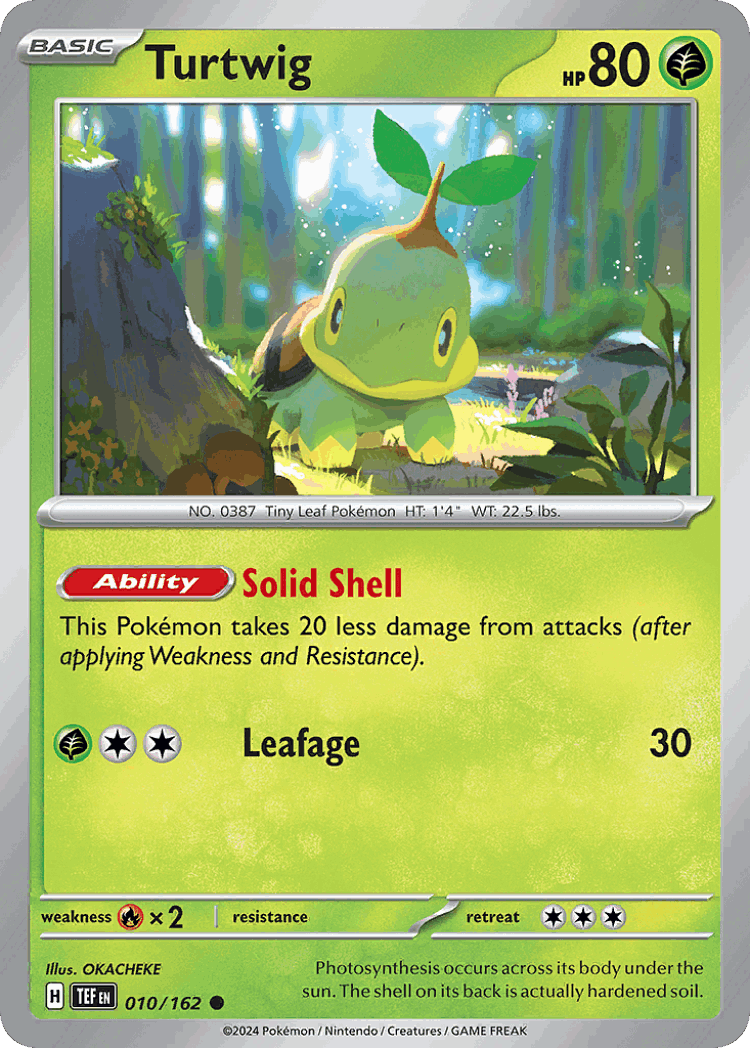 Turtwig #10 from Temporal Forces - Common - Illustrated by OKACHEKE