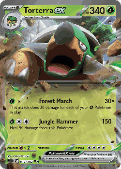 Torterra ex Pokémon TCG card art