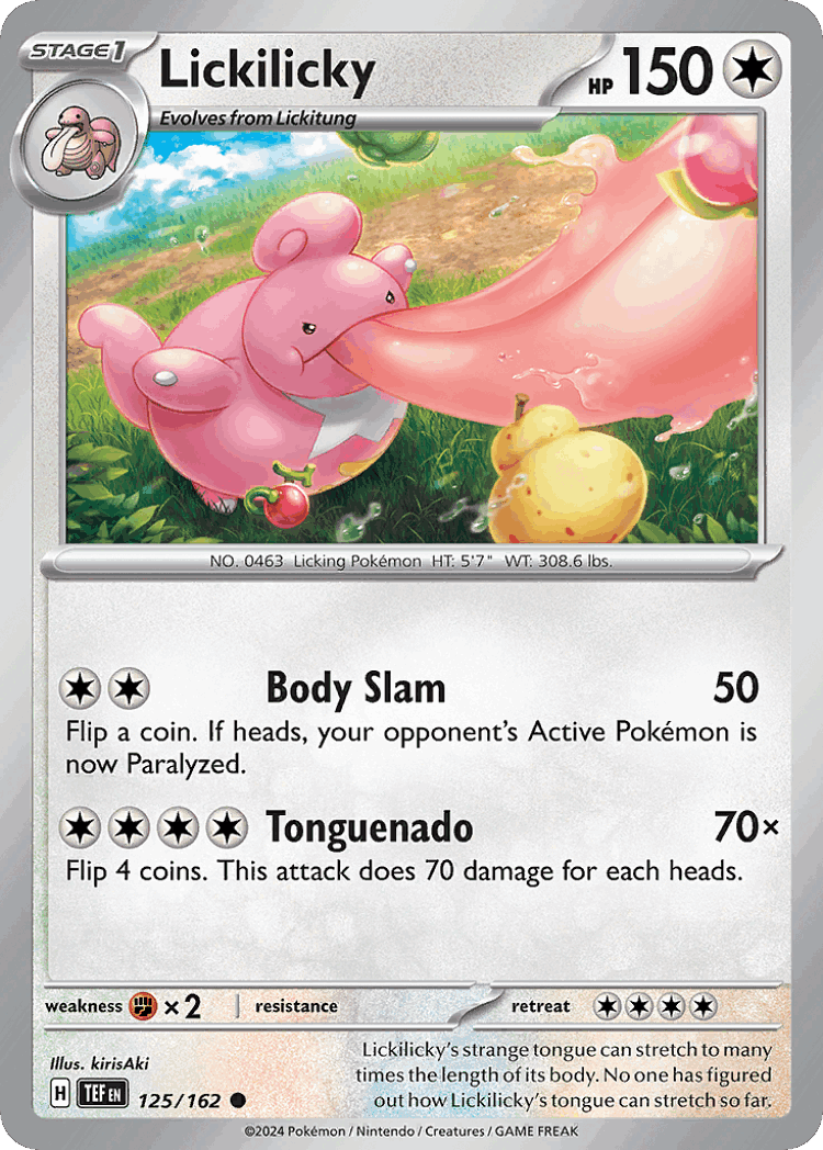 Lickilicky #125 from Temporal Forces - Common - Illustrated by kirisAki