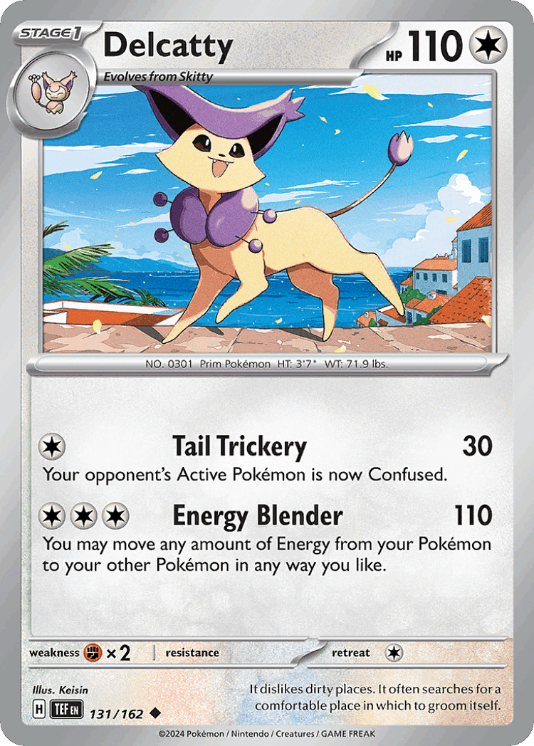 Delcatty #131 from Temporal Forces - Uncommon - Illustrated by Keisin