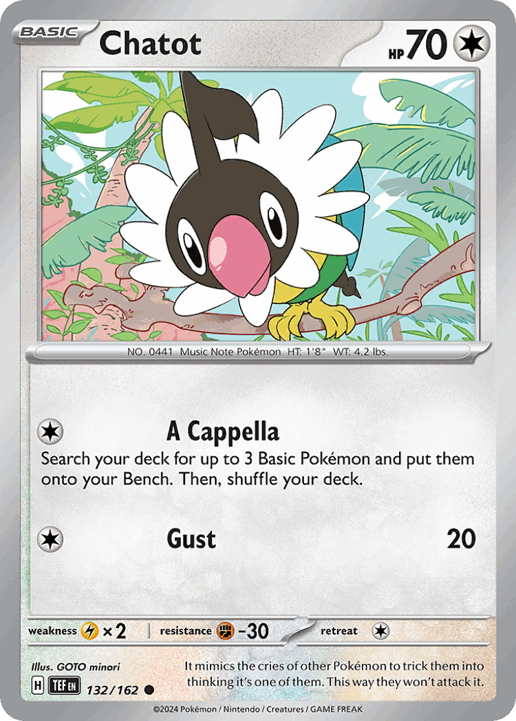 Chatot #132 from Temporal Forces - Common - Illustrated by GOTO minori