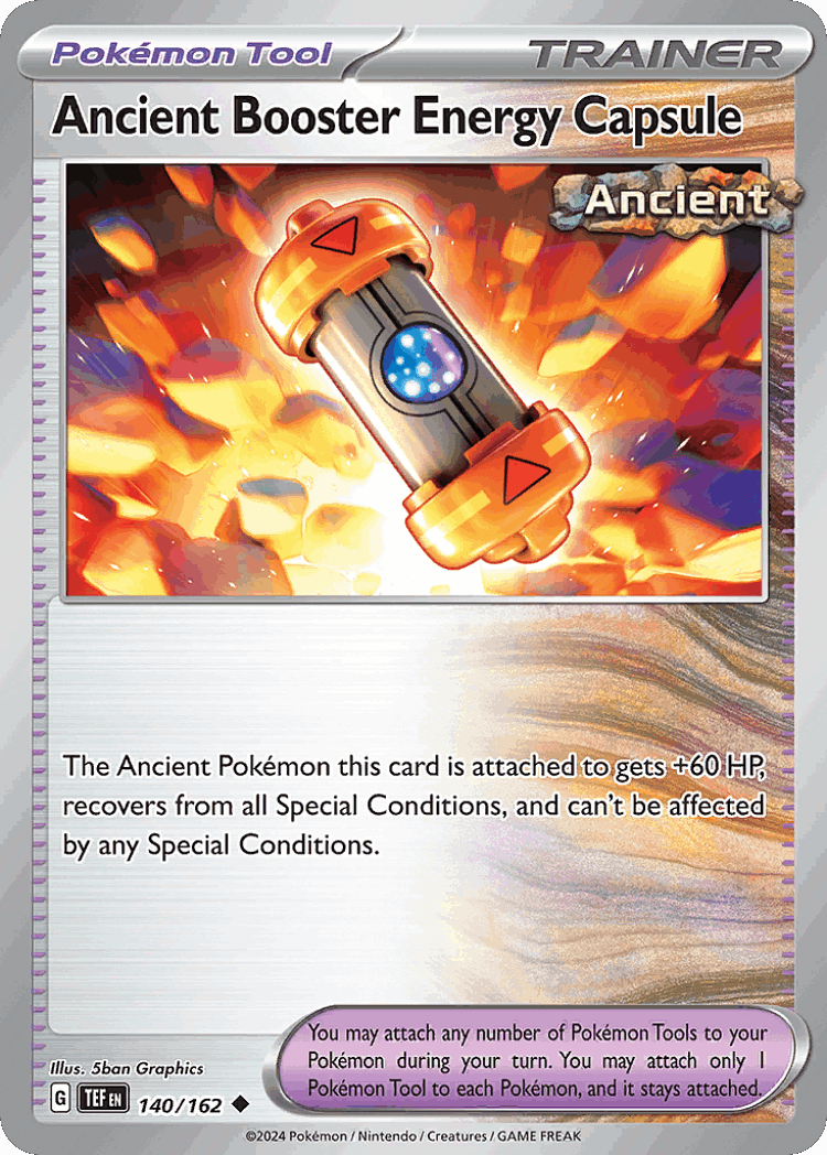 Ancient Booster Energy Capsule #140 from Temporal Forces - Uncommon - Illustrated by 5ban Graphics