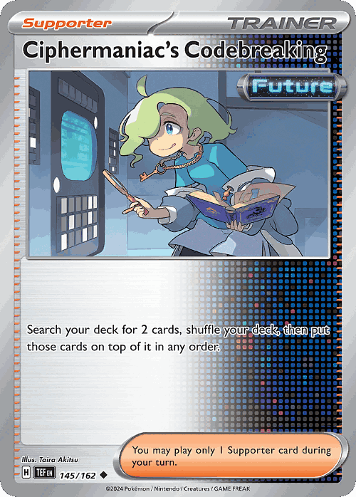 Ciphermaniac's Codebreaking #145 from Temporal Forces - Uncommon - Illustrated by Taira Akitsu
