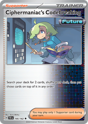 Ciphermaniac's Codebreaking Pokémon TCG card art