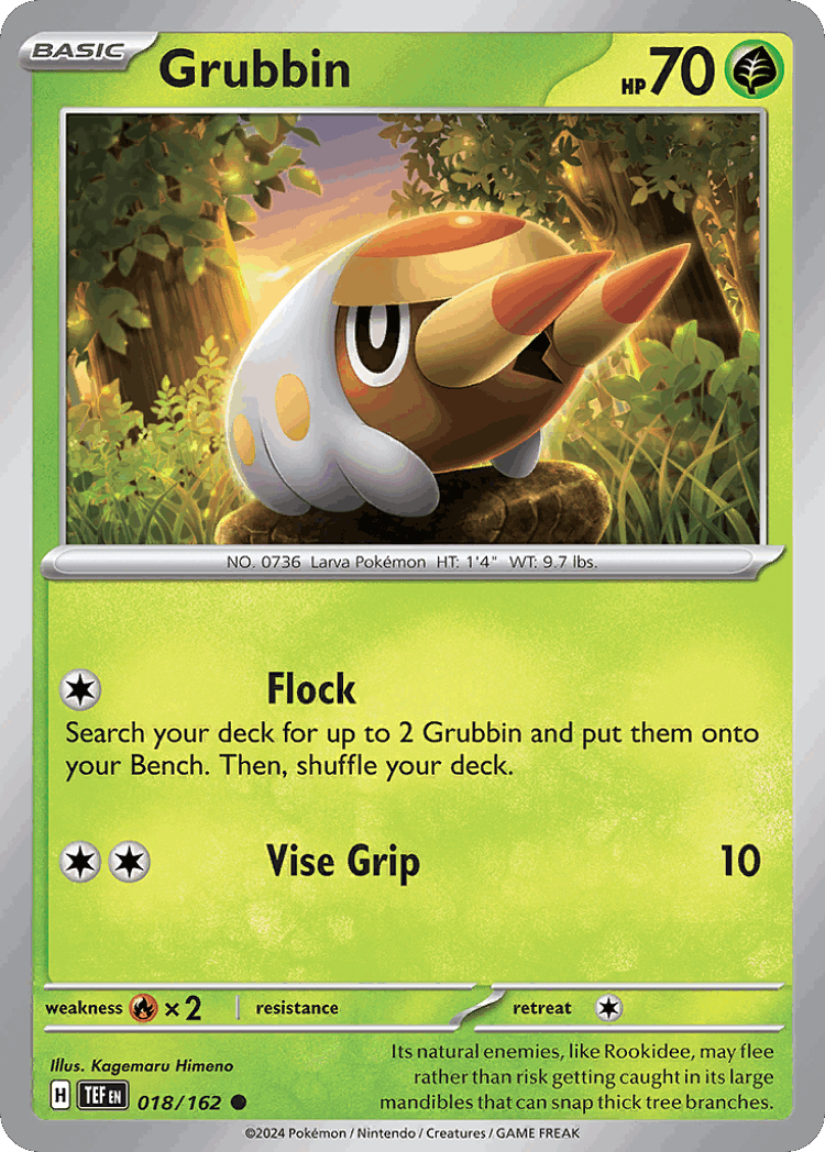 Grubbin #18 from Temporal Forces - Common - Illustrated by Kagemaru Himeno
