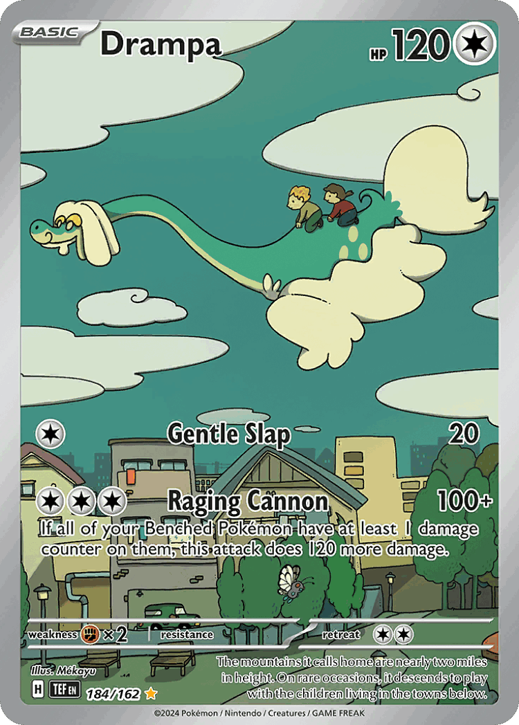 Drampa #184 from Temporal Forces - Illustration Rare - Illustrated by Mékayu