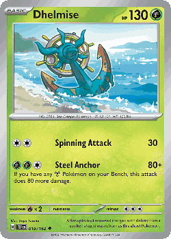 Dhelmise Pokémon TCG card art