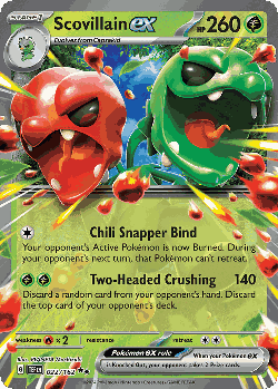 Scovillain ex Pokémon TCG card art