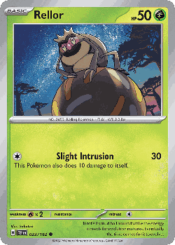 Rellor Pokémon TCG card art