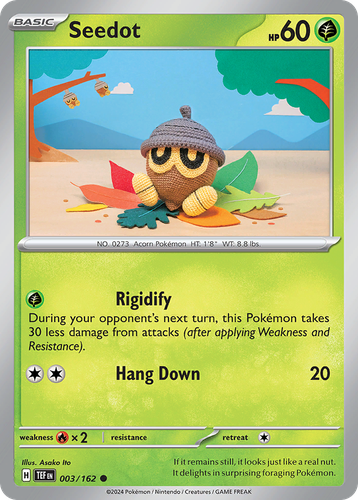 Seedot Pokémon TCG card art