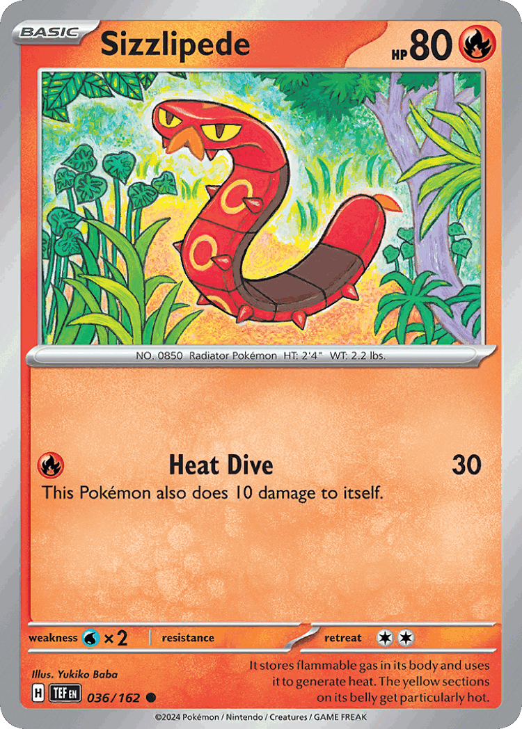 Sizzlipede #36 from Temporal Forces - Common - Illustrated by Yukiko Baba