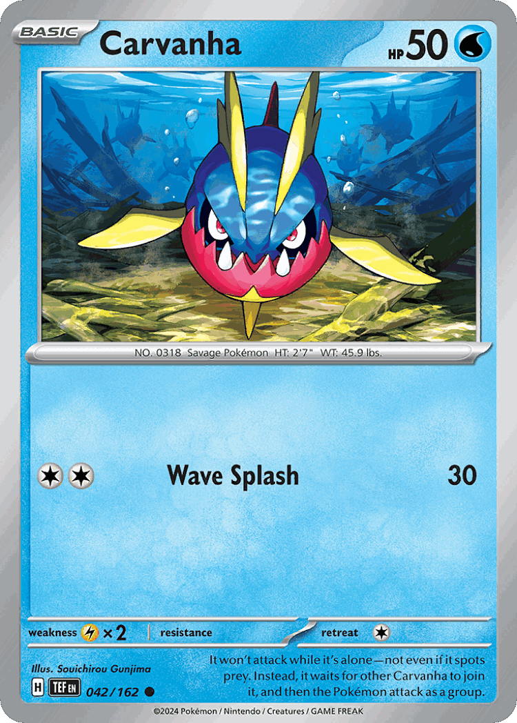 Carvanha #42 from Temporal Forces - Common - Illustrated by Souichirou Gunjima