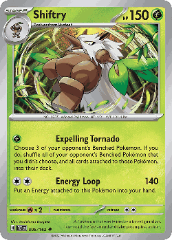 Shiftry Pokémon TCG card art
