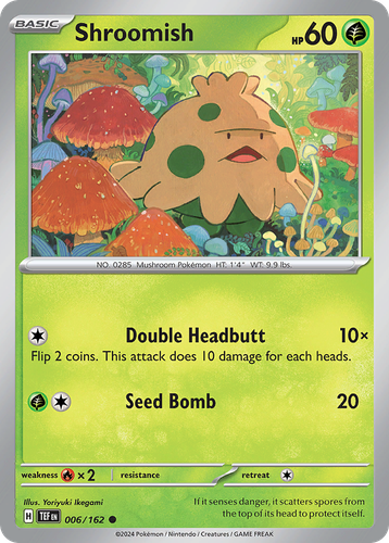 Shroomish Pokémon TCG card art