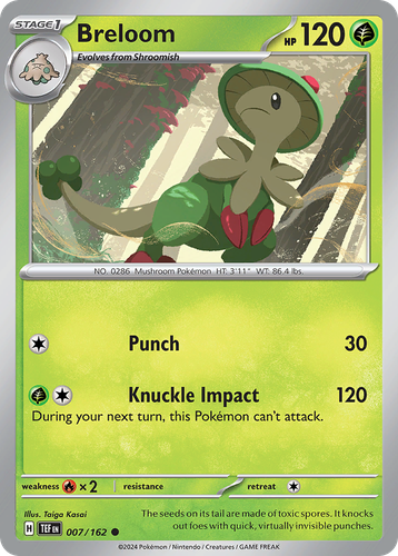 Breloom Pokémon TCG card art