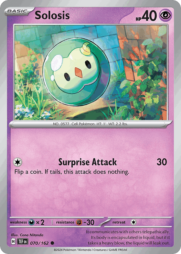 Solosis #70 from Temporal Forces - Common - Illustrated by Cona Nitanda