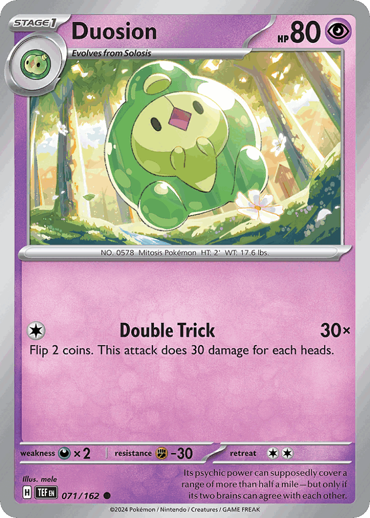 Duosion #71 from Temporal Forces - Common - Illustrated by mele
