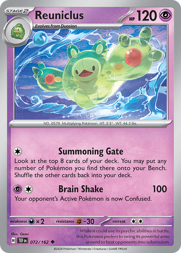 Reuniclus 72, Temporal Forces