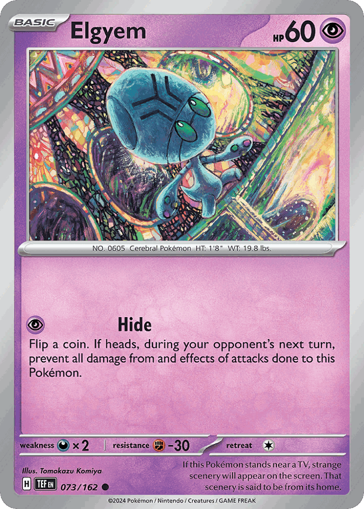 Elgyem #73 from Temporal Forces - Common - Illustrated by Tomokazu Komiya