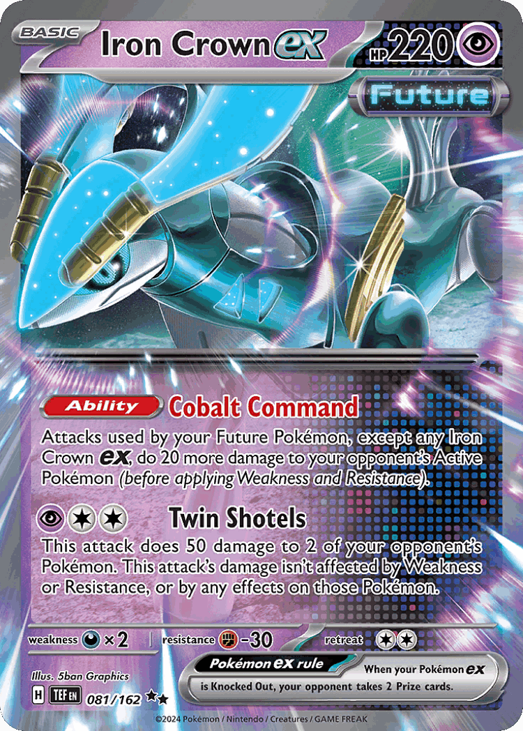 Iron Crown ex #81 from Temporal Forces - Double Rare - Illustrated by 5ban Graphics