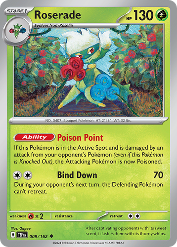 Roserade Pokémon TCG card art