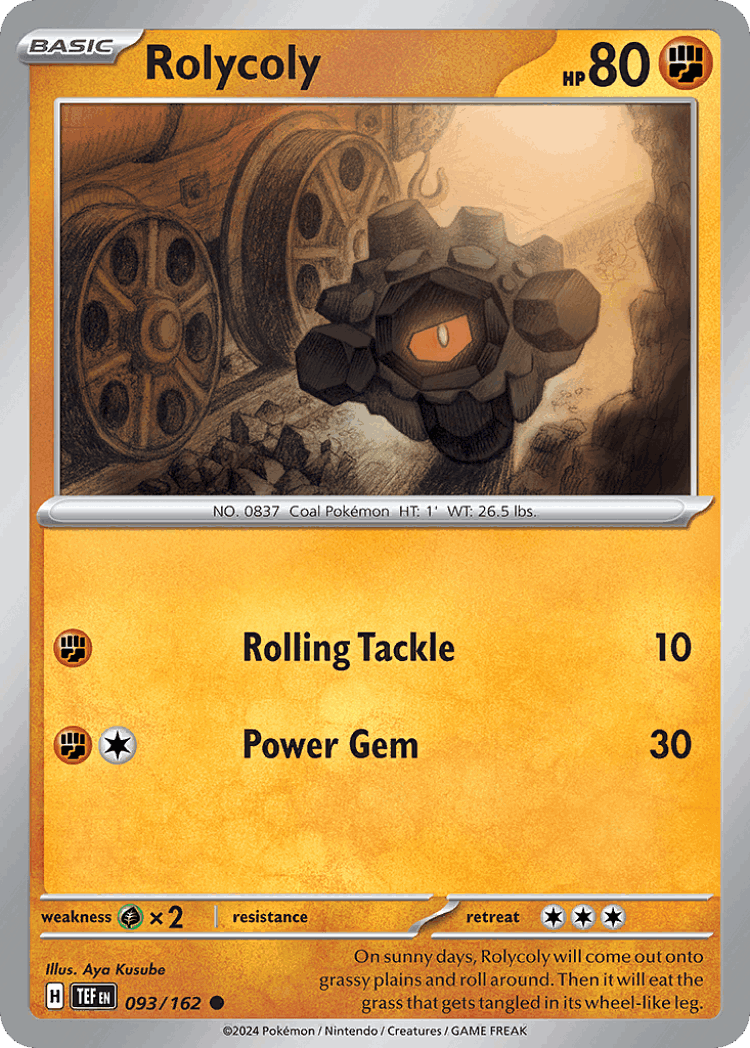 Rolycoly #93 from Temporal Forces - Common - Illustrated by Aya Kusube