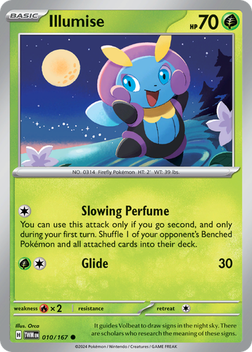 Illumise Pokémon TCG card art