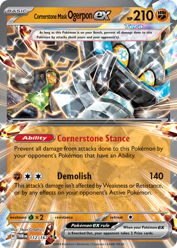 Cornerstone Mask Ogerpon ex 112, Twilight Masquerade