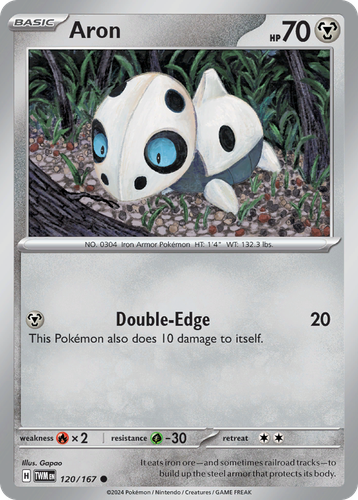 Aron #120 from Twilight Masquerade - Common - Illustrated by Gapao
