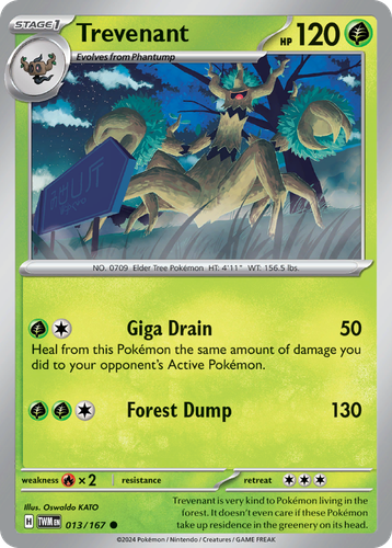 Trevenant Pokémon TCG card art