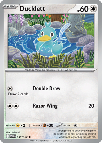 Ducklett #139 from Twilight Masquerade - Common - Illustrated by Shibuzoh.