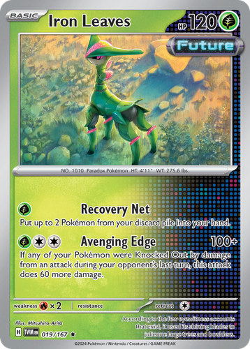 Iron Leaves Pokémon TCG card art