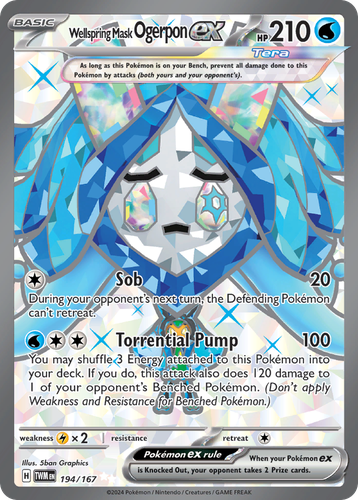 Wellspring Mask Ogerpon ex 194, Twilight Masquerade