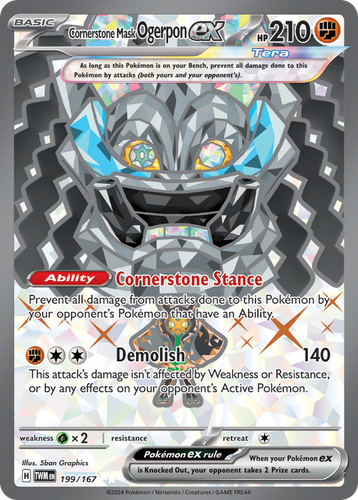 Cornerstone Mask Ogerpon ex 199, Twilight Masquerade