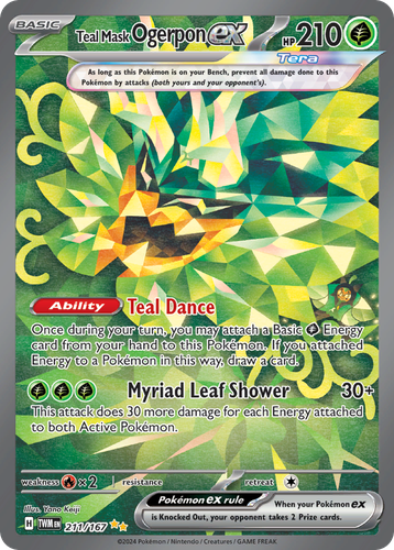 Teal Mask Ogerpon ex 211, Twilight Masquerade
