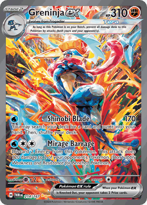 Greninja ex card art