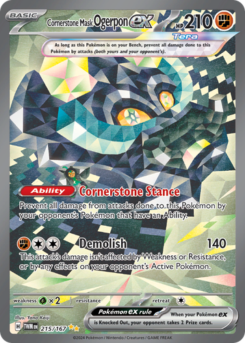 Cornerstone Mask Ogerpon ex 215, Twilight Masquerade