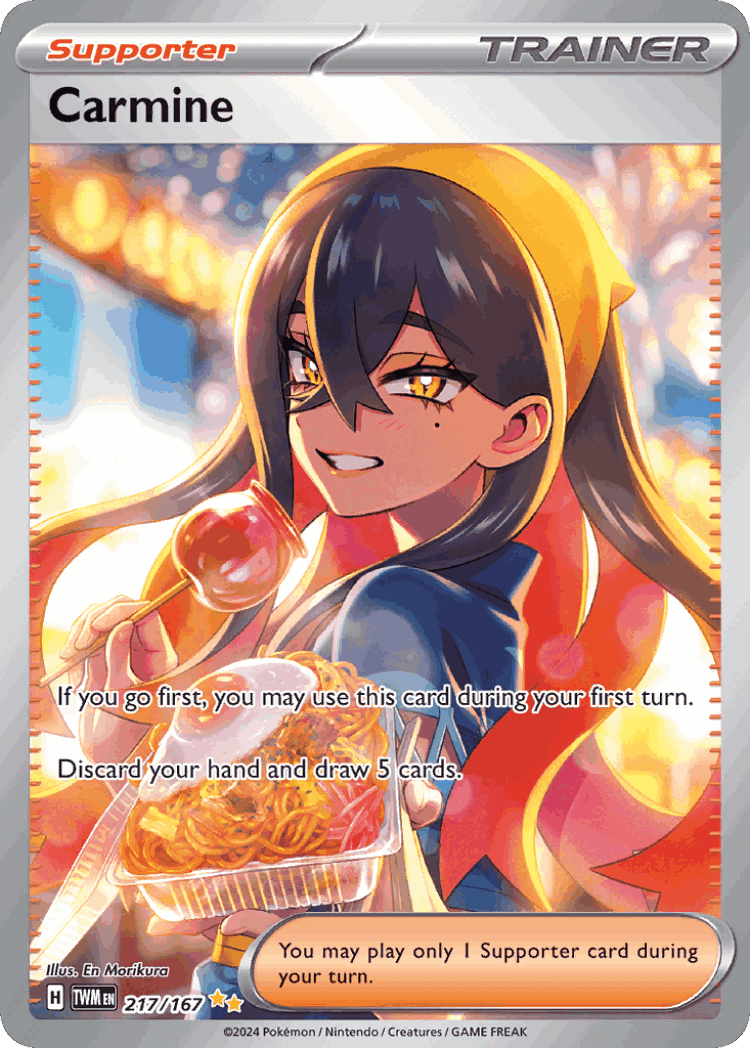 Carmine #217 from Twilight Masquerade - Special Illustration Rare - Illustrated by En Morikura