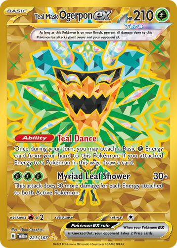 Teal Mask Ogerpon ex 221, Twilight Masquerade