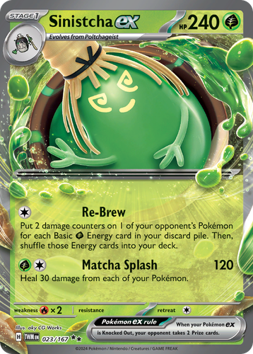Sinistcha ex Pokémon TCG card art